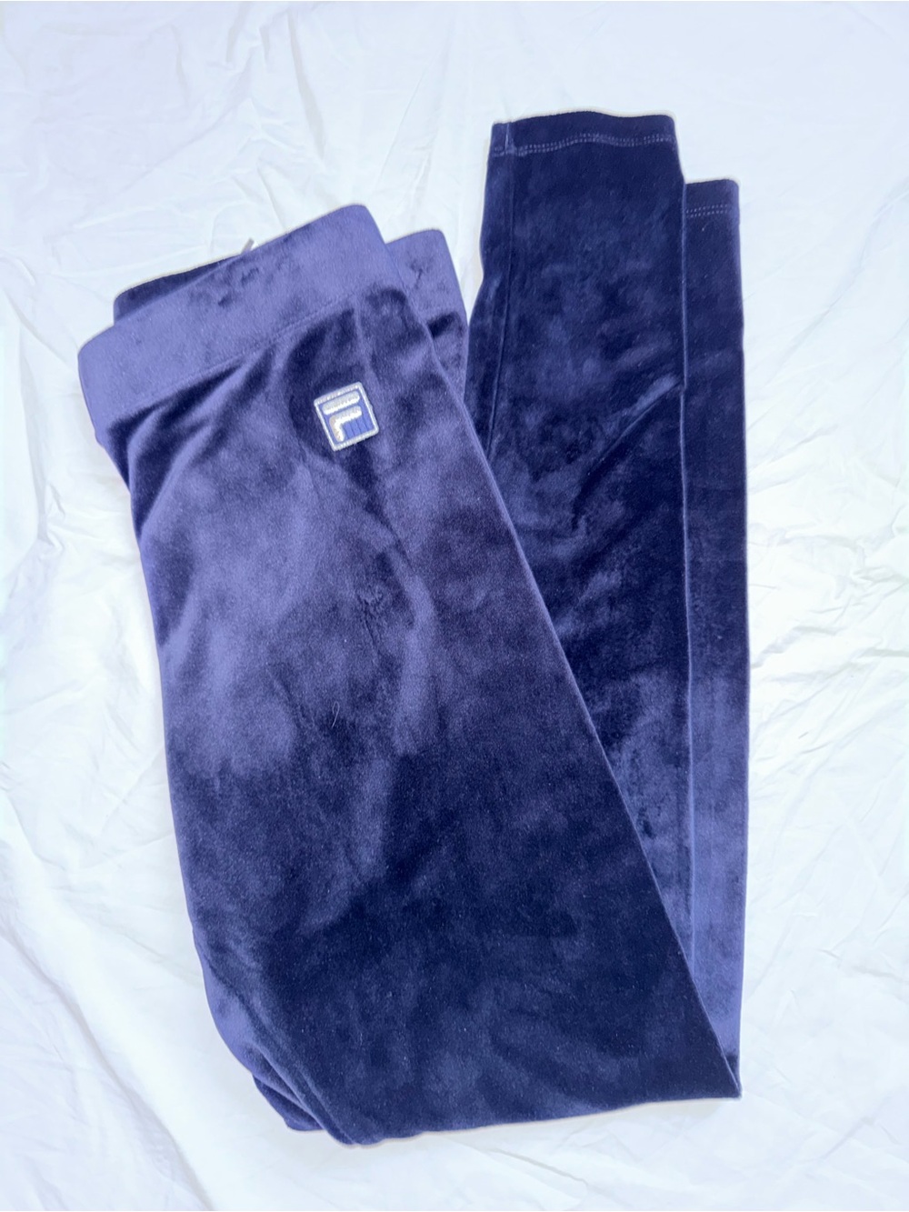 Fila Navy Velour leggings